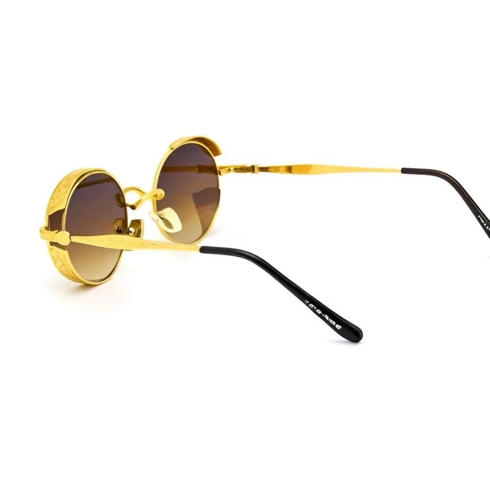 Brown Lens Sunglasses Fashion Cholo Style Retro UV400 Protection Men Lentes New‎